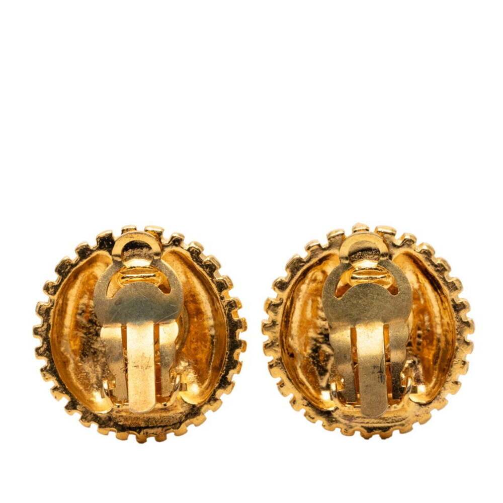 CHANEL Gold Logo Earrings - Picture 2 of 3